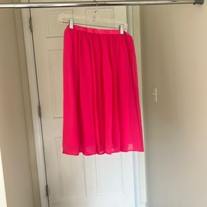Pink Flowy Skirt